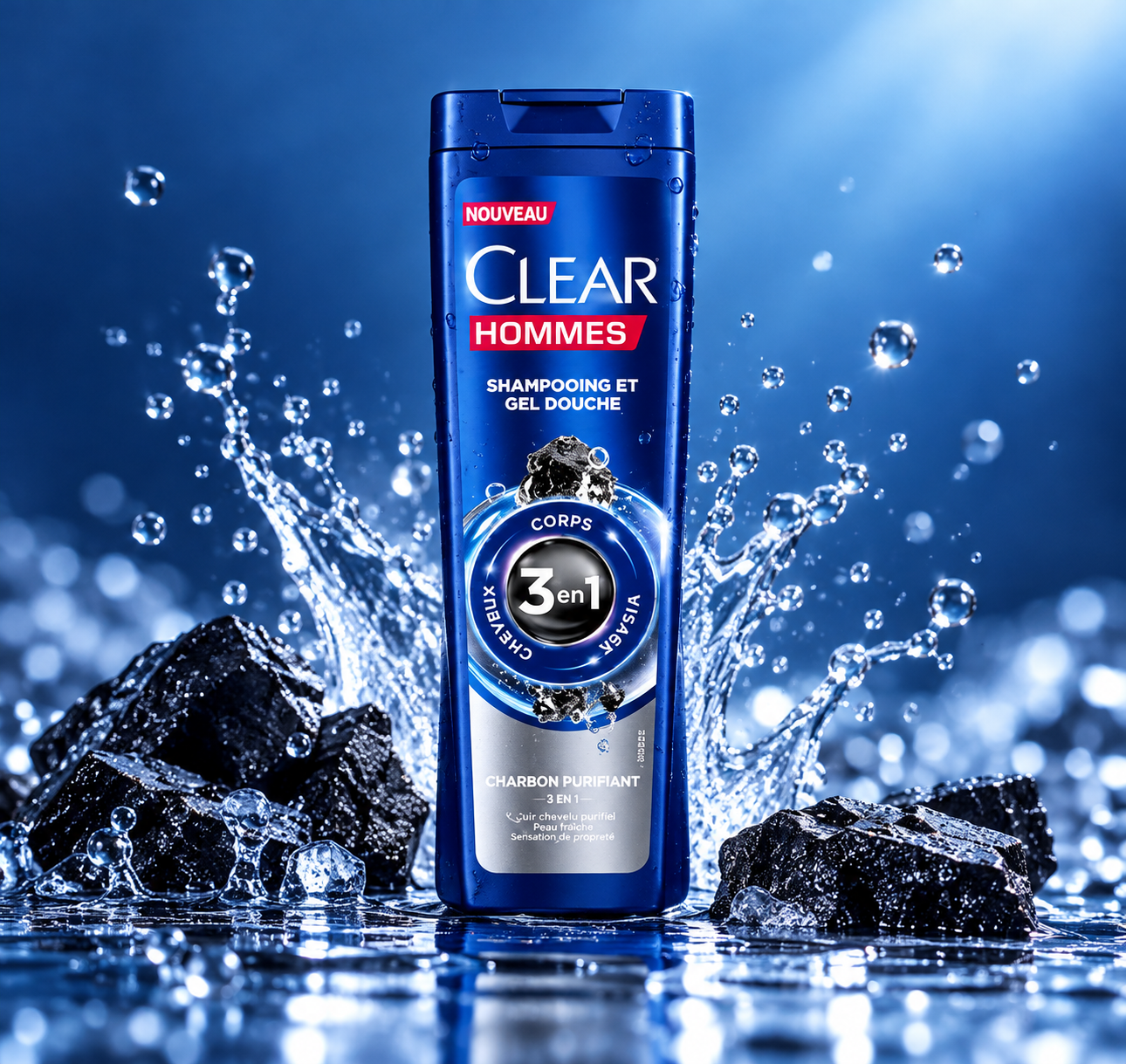 Clear shampoing et gel douche 