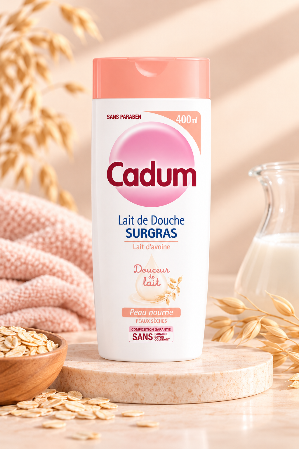 Cadum lait de douche lait d'avoine 