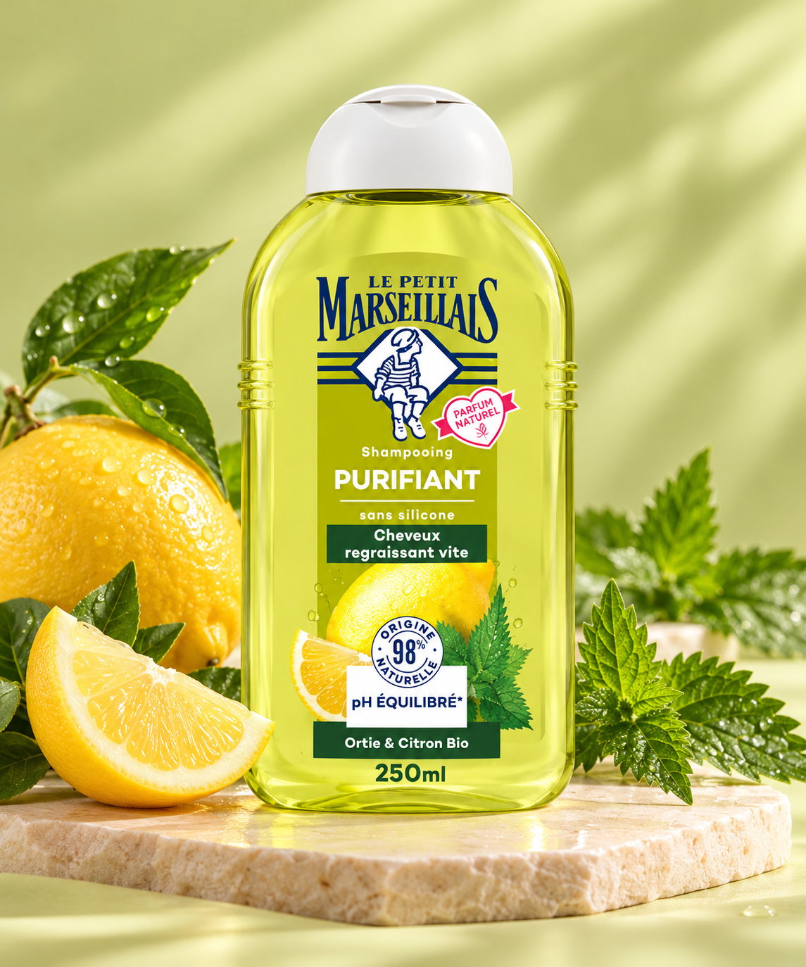Le petit marseillais shampoing gel purifiant citron