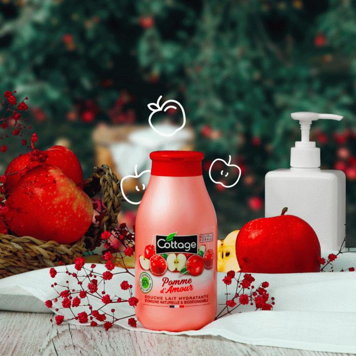 Cottage Douche Lait Hydratante – Pomme d’Amour 🍎