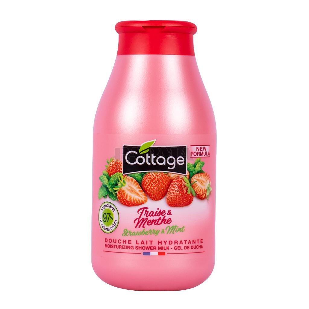 Cottage – Douche Lait Hydratante Fraise & Menthe