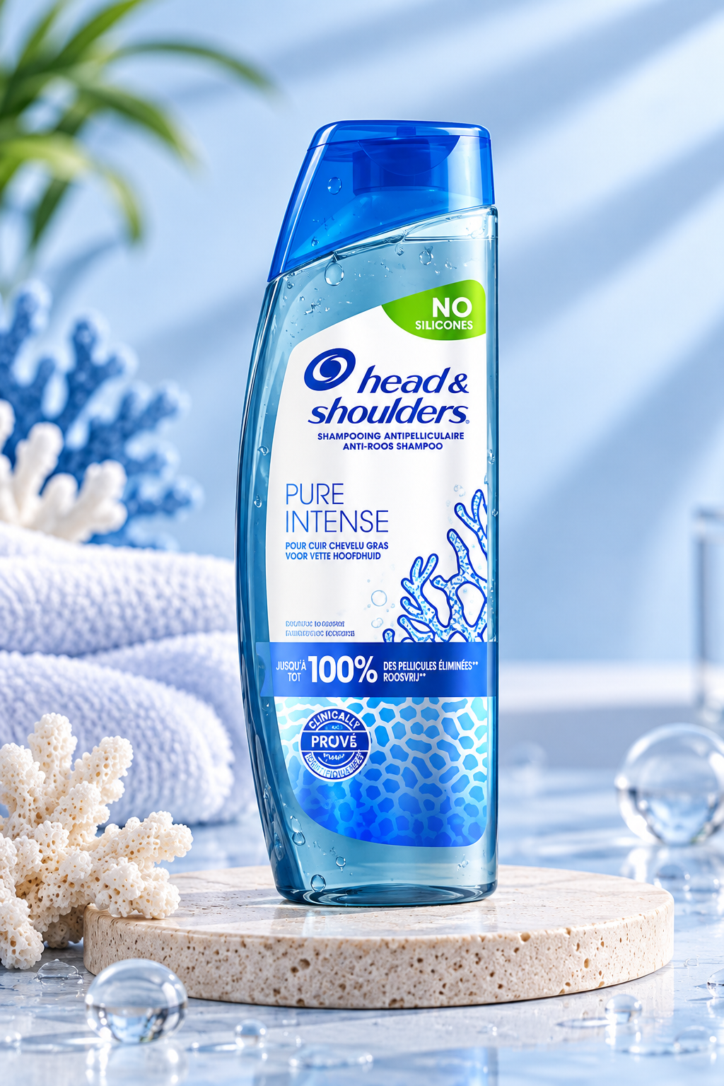 Head & Shoulders pure intense bleu 