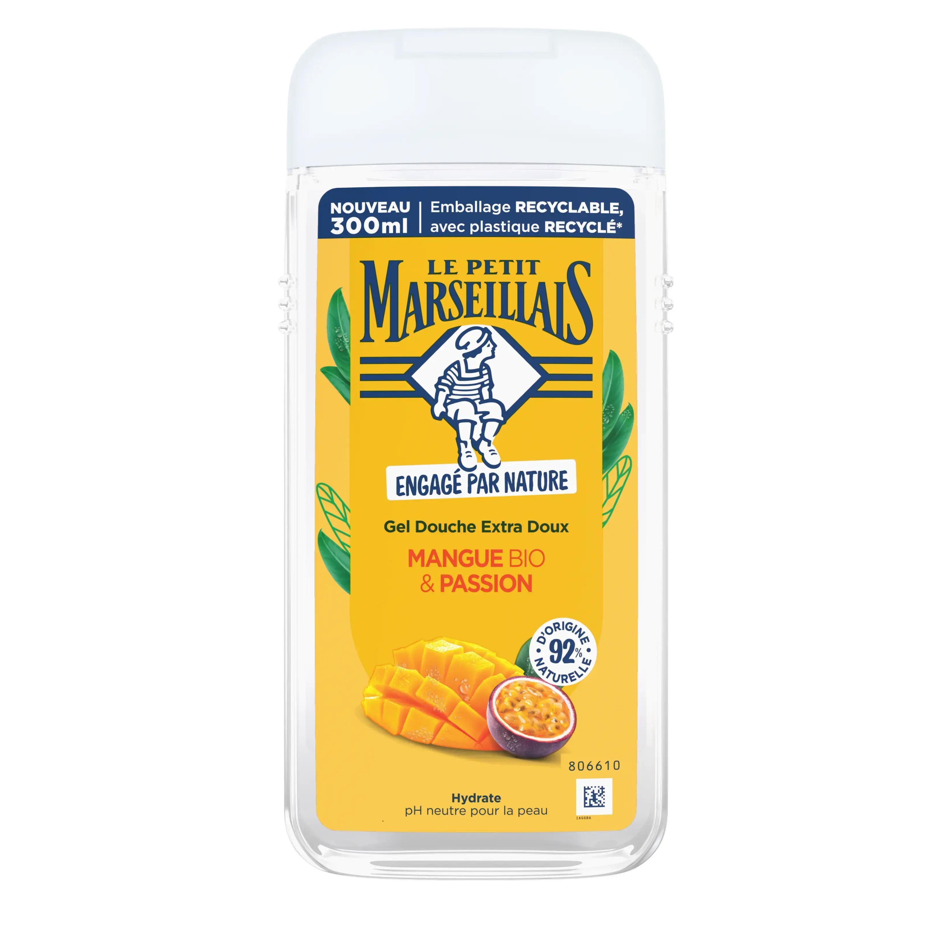 Le Petit Marseillais Gel Douche Extra Doux Mangue Bio & Passion 🥭