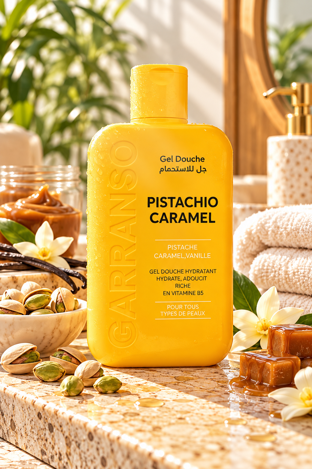 Garranso mino pistachio caramel gel douche 