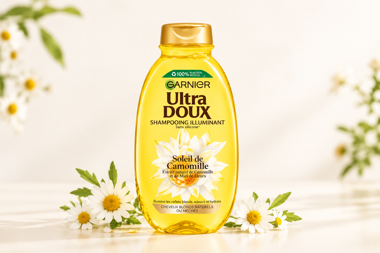 Ultra doux shampoing illuminant soleil de camomille 