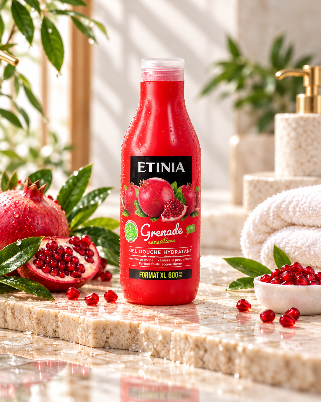 Etinia gel douche grenade sensation