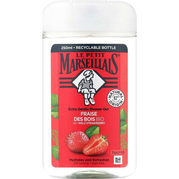 Le Petit Marseillais – Crème de Douche Extra Douce Wild Strawberry & Miel Bio 🍓