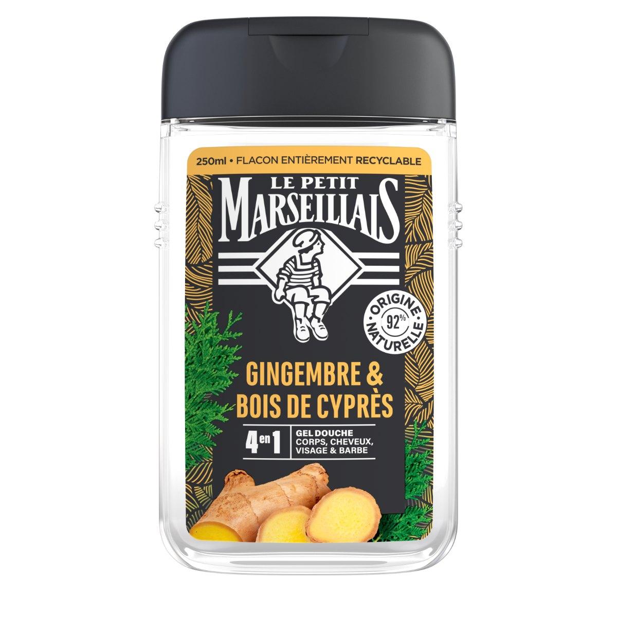 Le Petit Marseillais Gel Douche Homme Gingembre & Bois de Cyprès