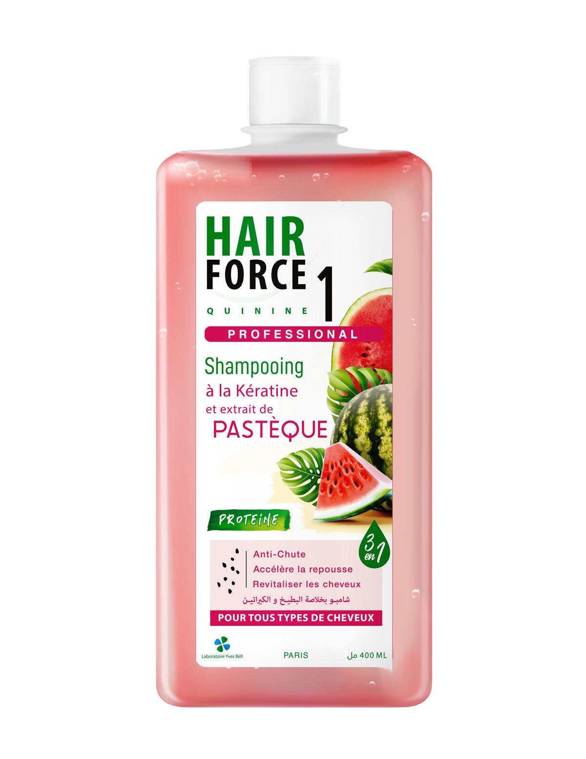 Hair Force 1 – Shampoing à la kératine et à l’extrait de pastèque