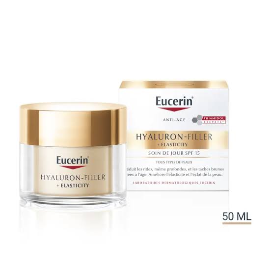 Eucern hyaluron -filler +elasticity spf 15