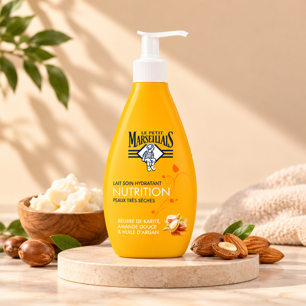 Le petit marseilais lait soin hydratant nutrition  amande douce 