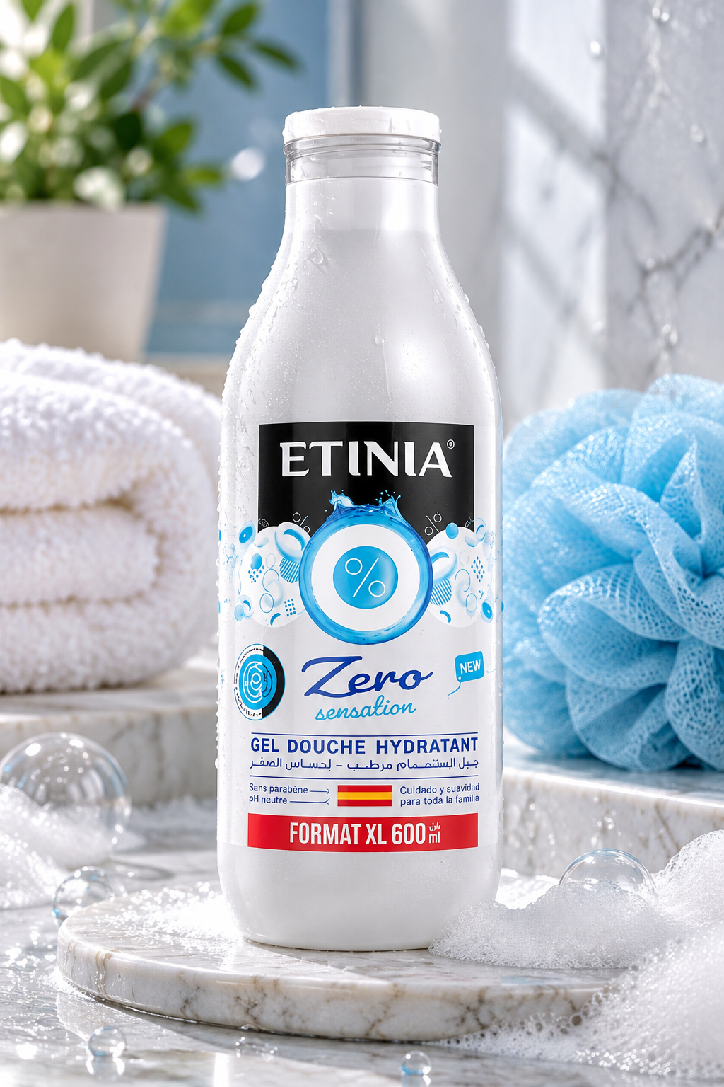 Etinia gel douche zeo sensation 600 ml