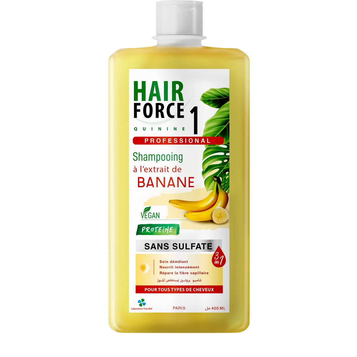Hair Force 1 – Shampoing à l’extrait de banane et à la kératine